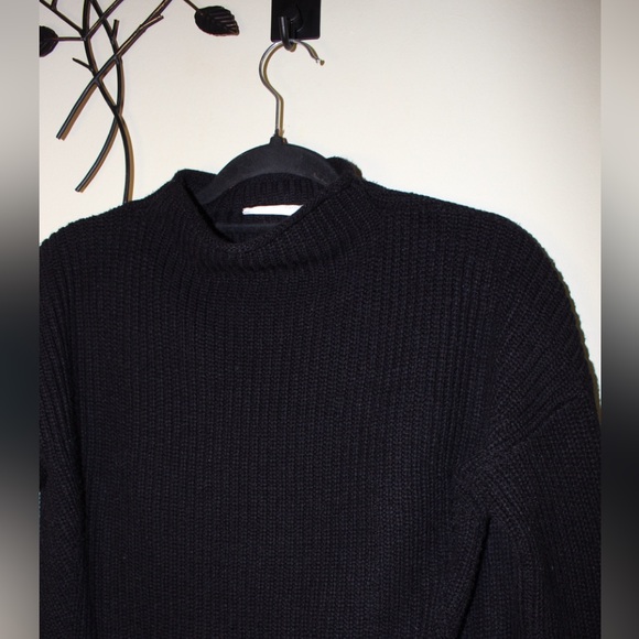 Cloth. by RD Black Knit Mid Neck Long Sweater Size XS - Picture 2 of 8
